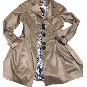 Tan Beige Women's Trench Coat